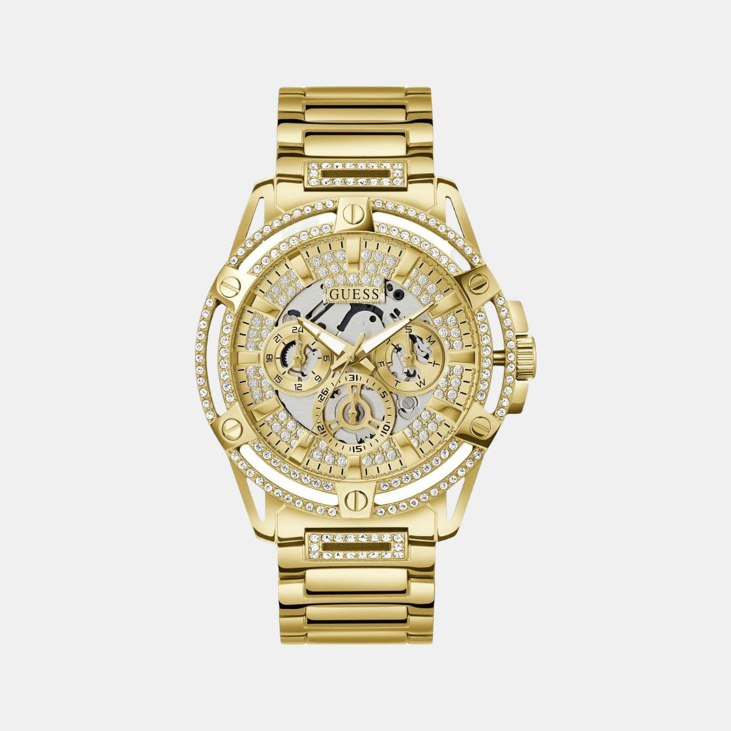 Guess Round Gold Analog watch