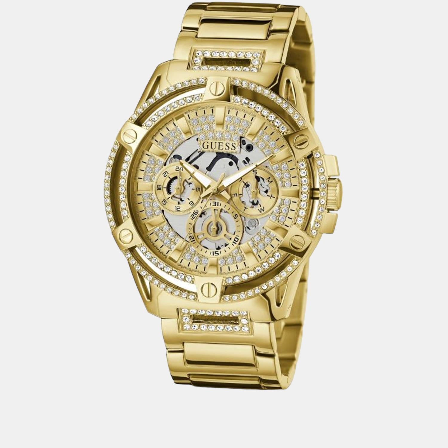 Guess Stainless Steel Round watch