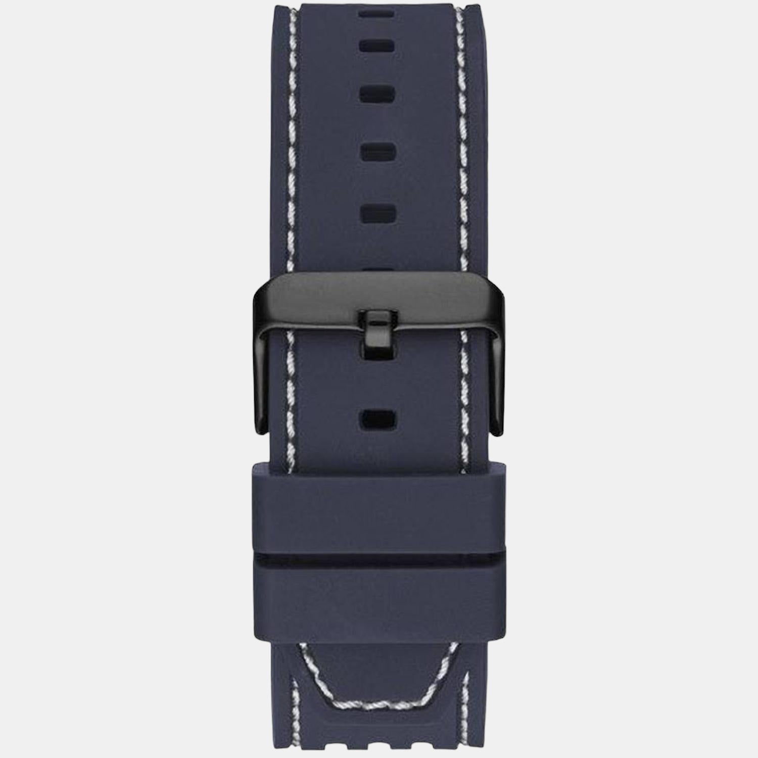 Guess Men Round Blue watch