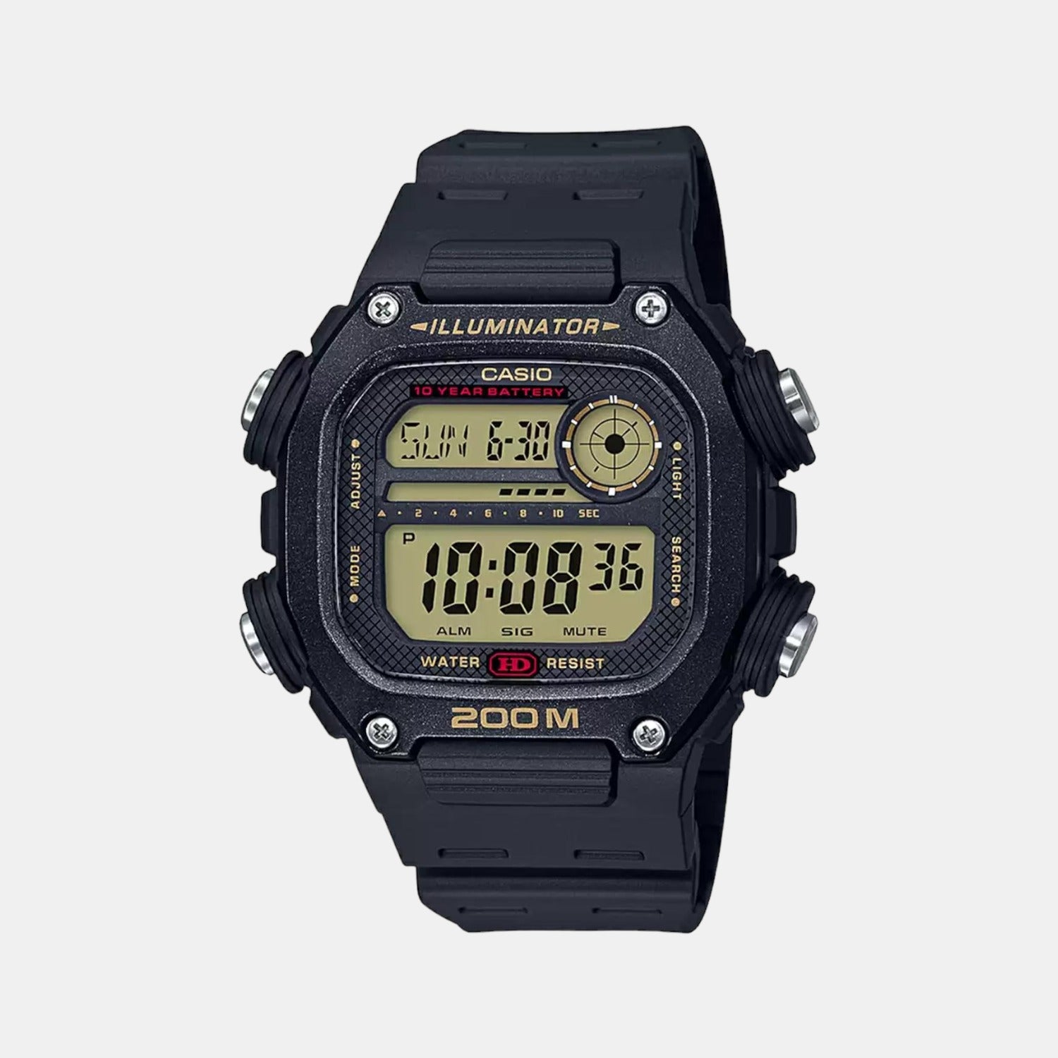 Casio Round Black Digital watch