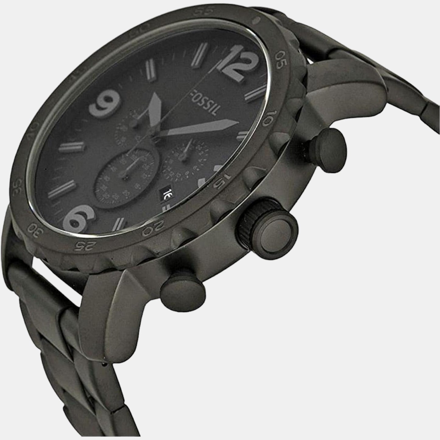 Male Black Stainless Steel Chronograph Watch JR1401