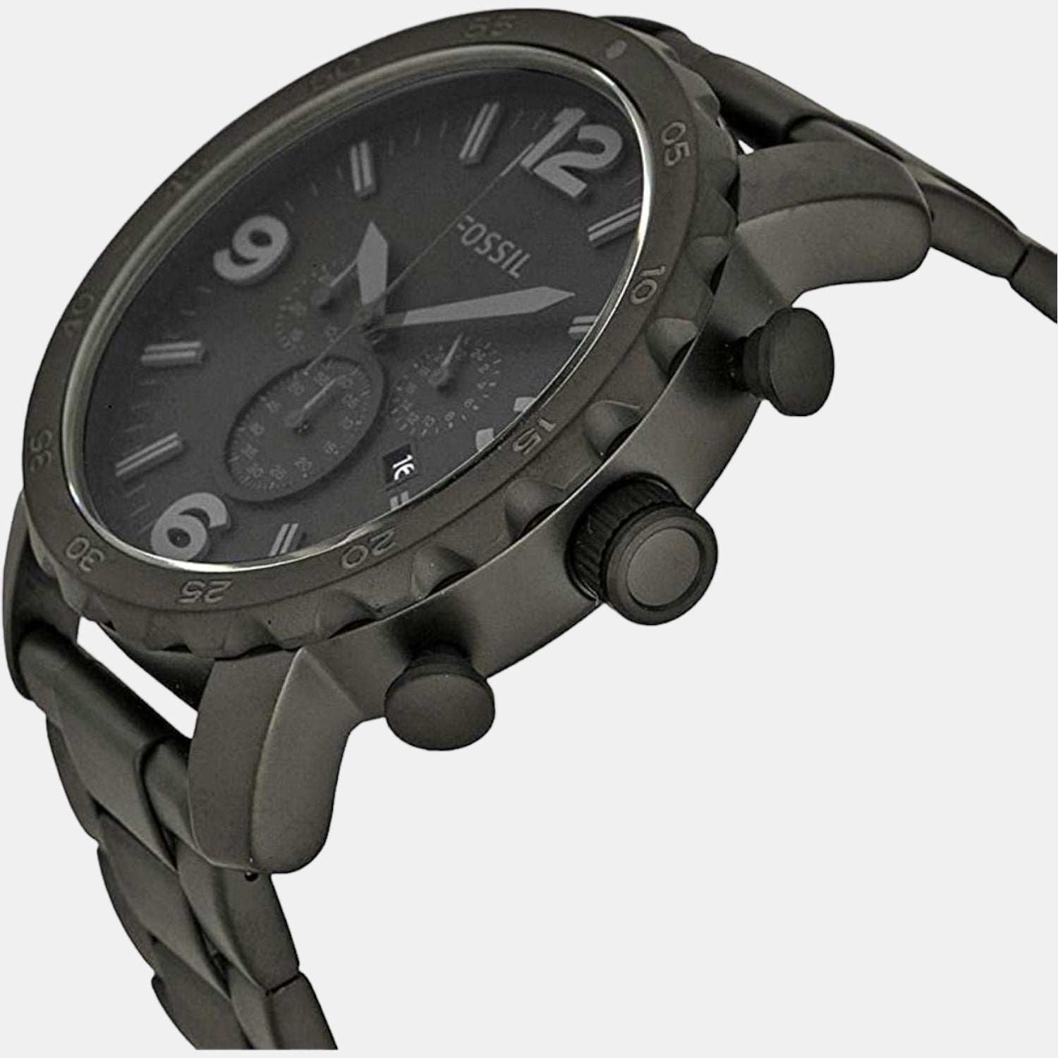 Fossil Men Round Black watch