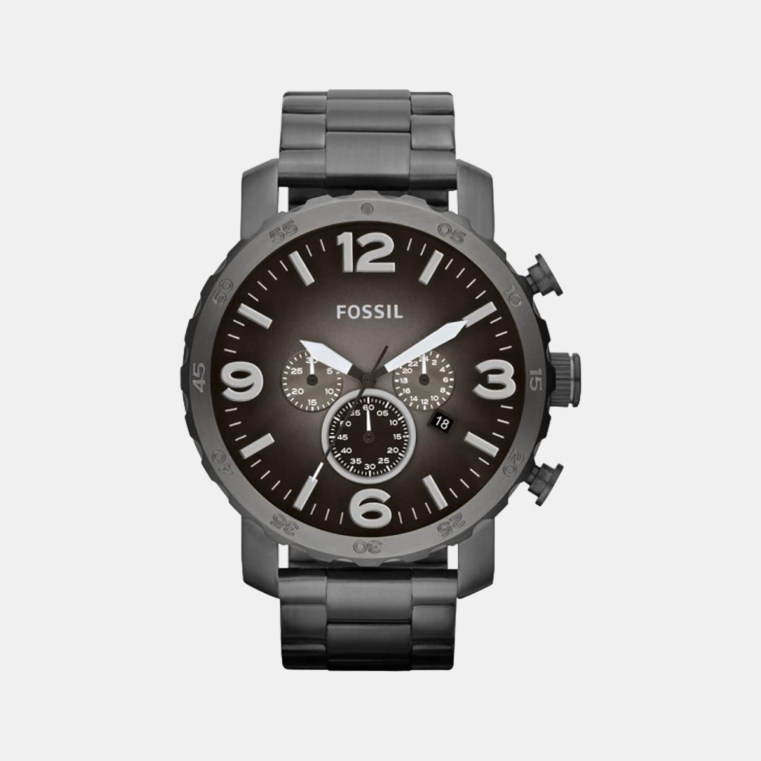 Fossil Round Grey Chronograph watch