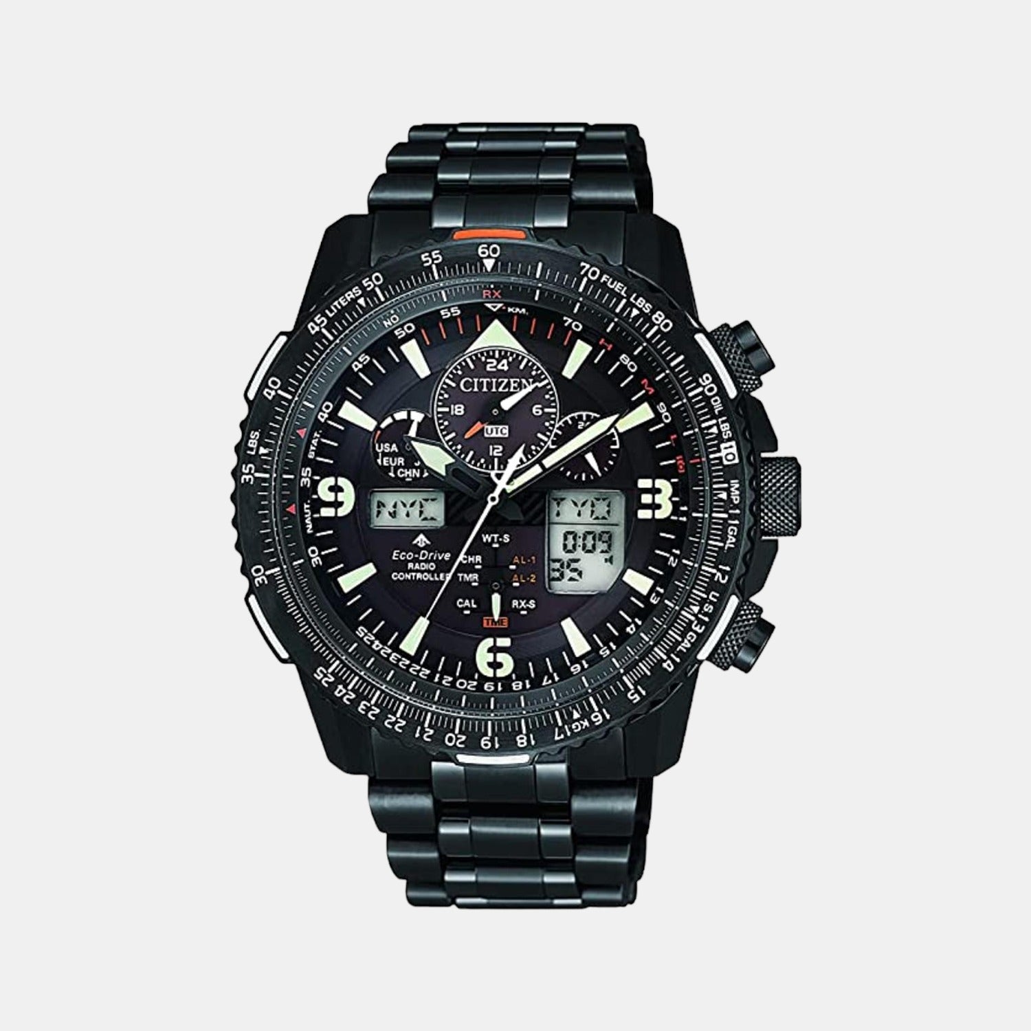 Citizen Round Black Chronograph watch