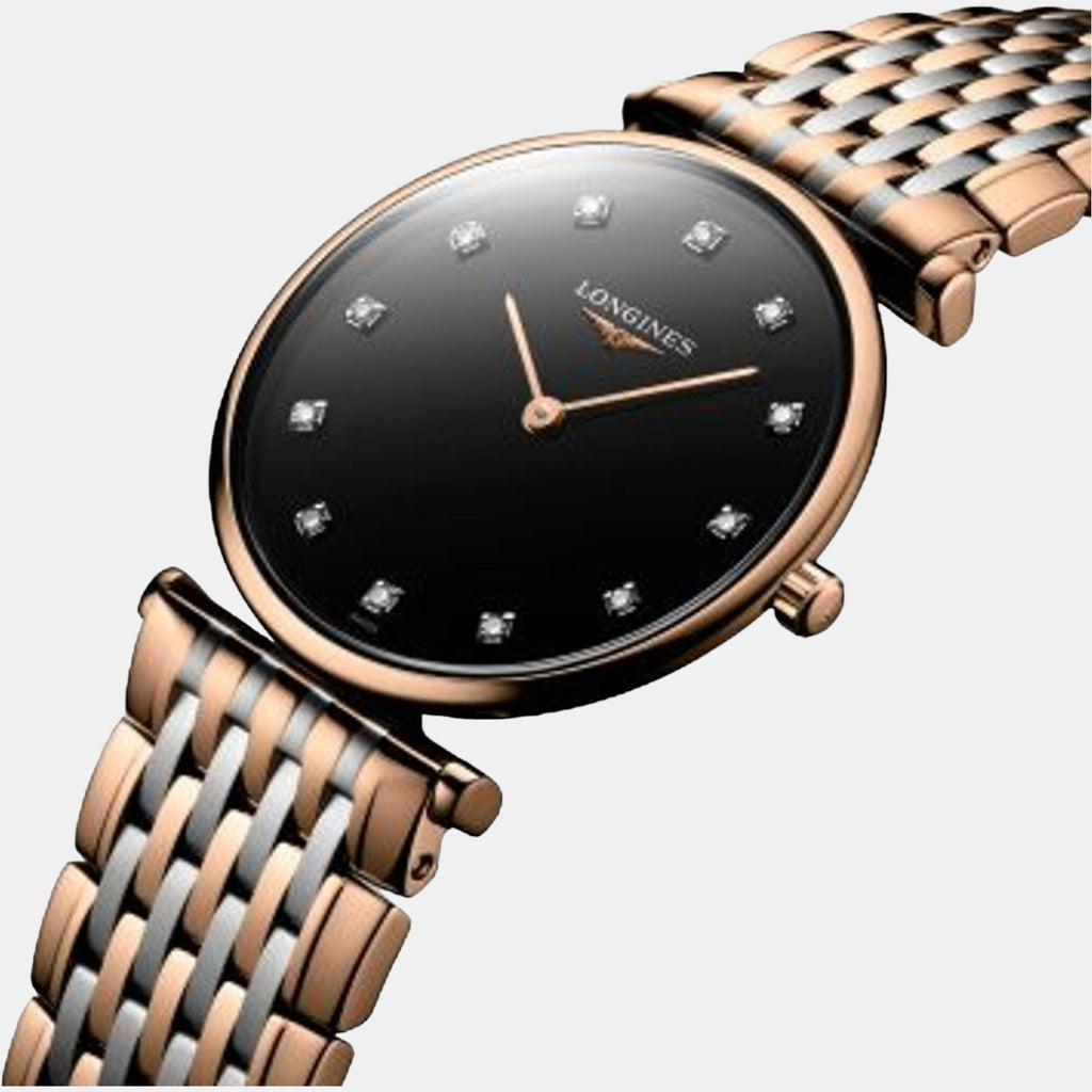 Longines Women Round Black watch