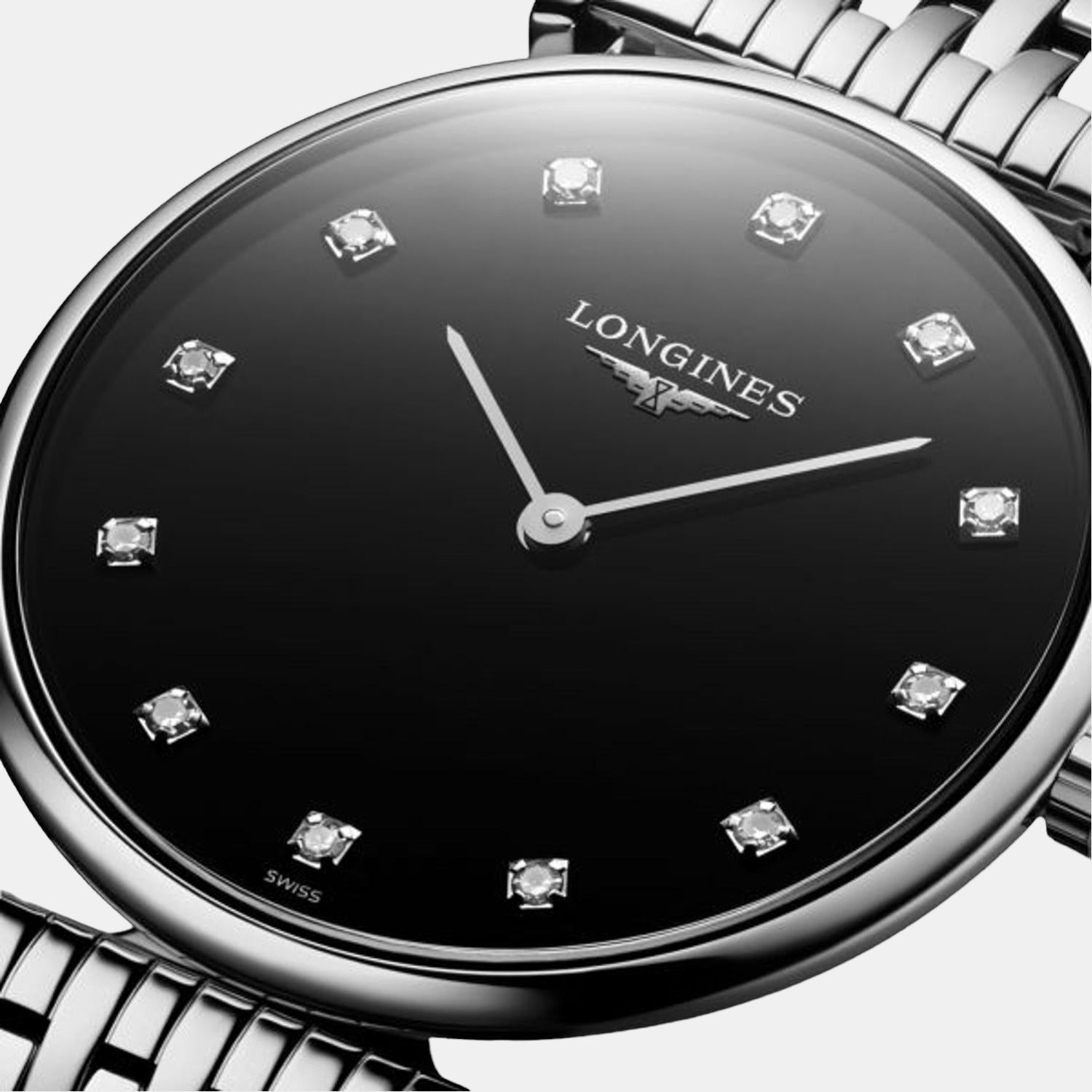 Longines Women Round Black watch