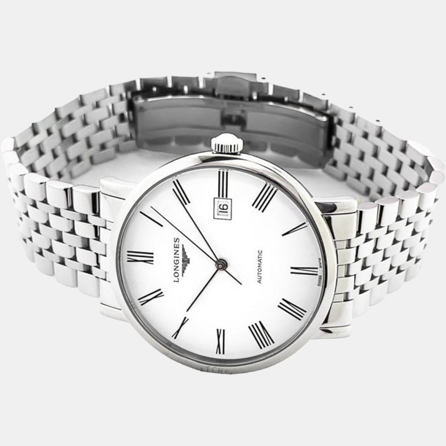 Longines stainless steel discount watch