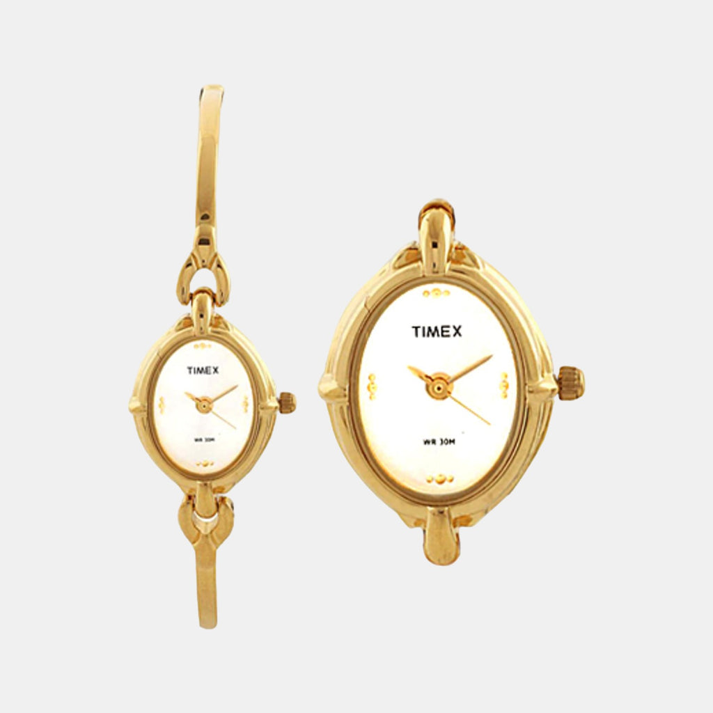 Timex Oval Silver Analog watch