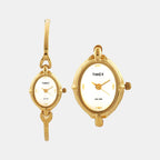 Timex Oval Silver Analog watch