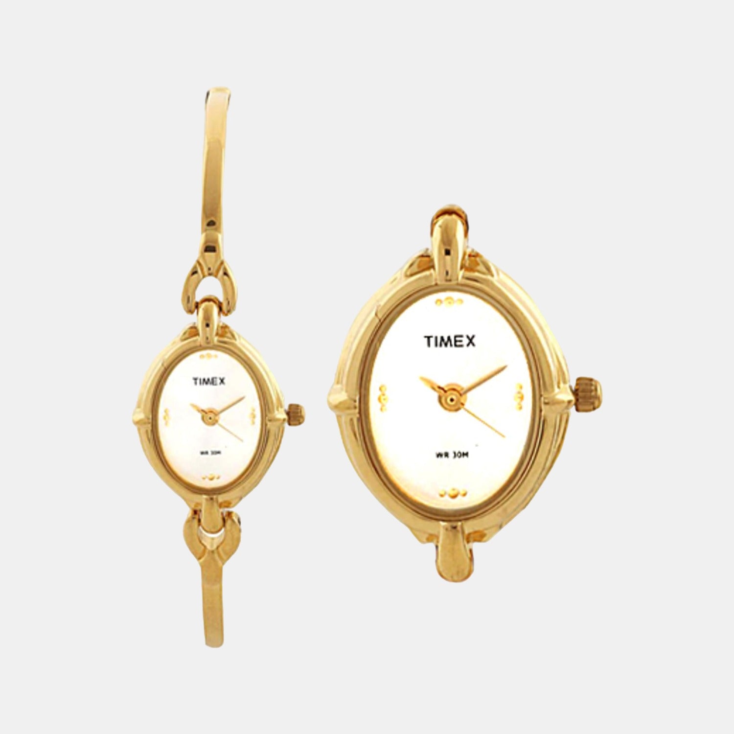 Timex Oval Silver Analog watch