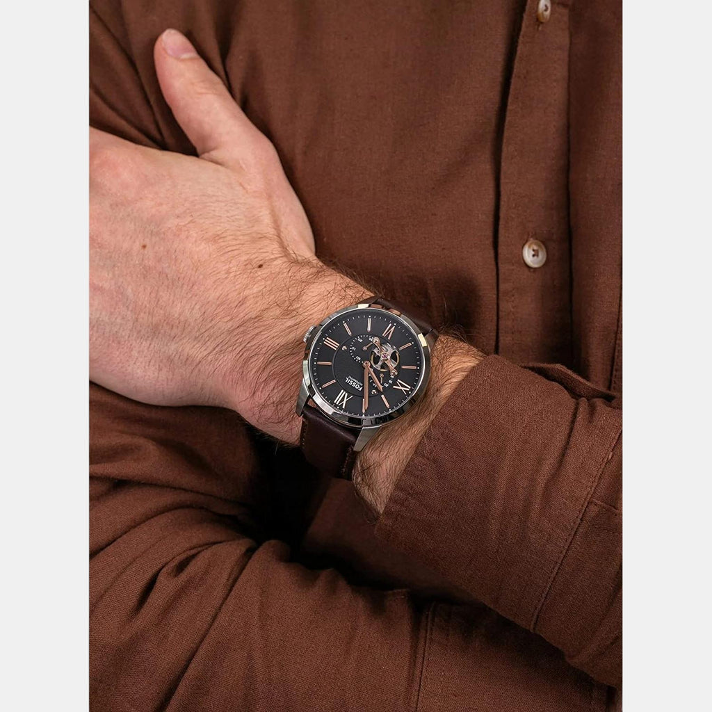 Fossil 45 mm Brown Automatic watch