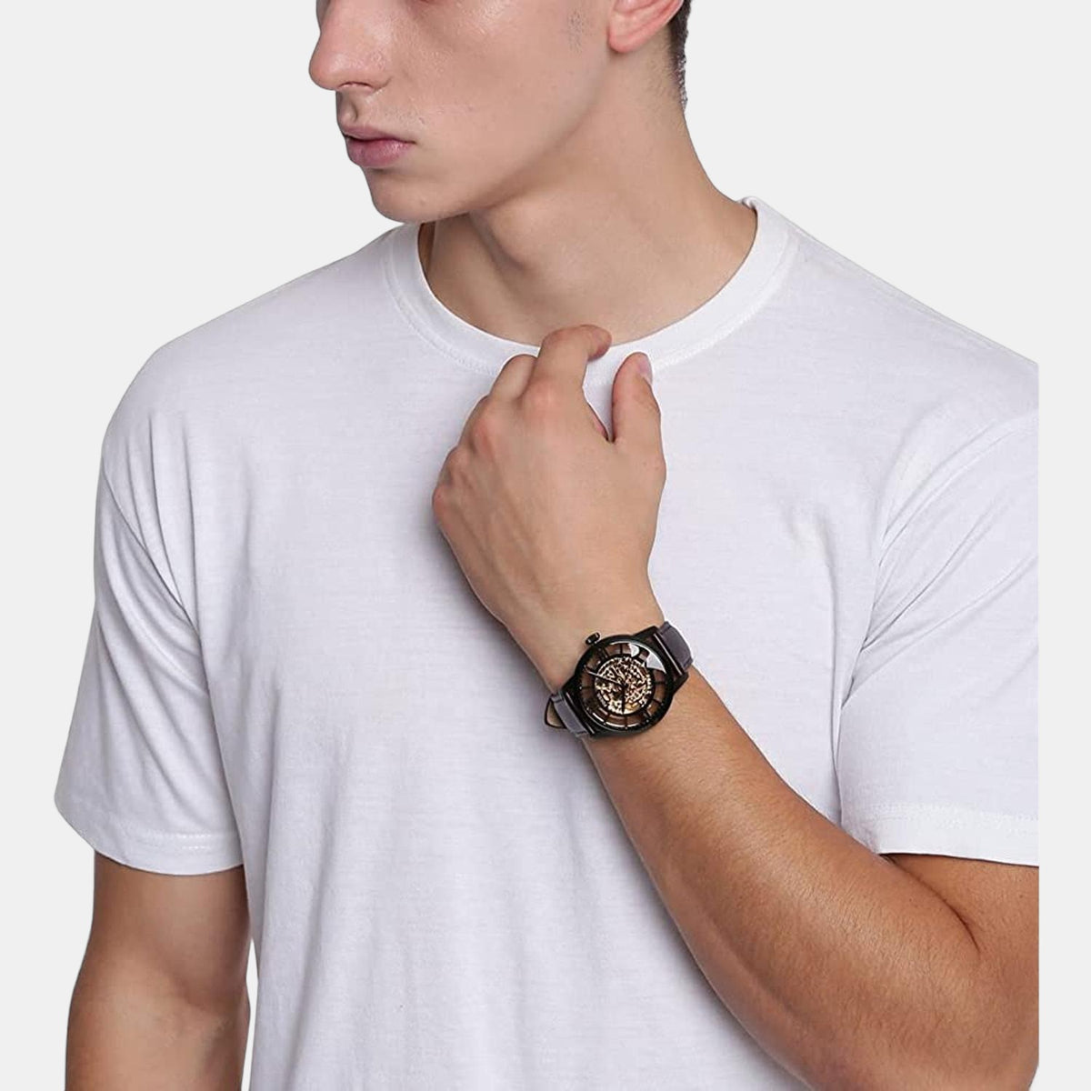 Fossil 44 mm Brown Automatic watch