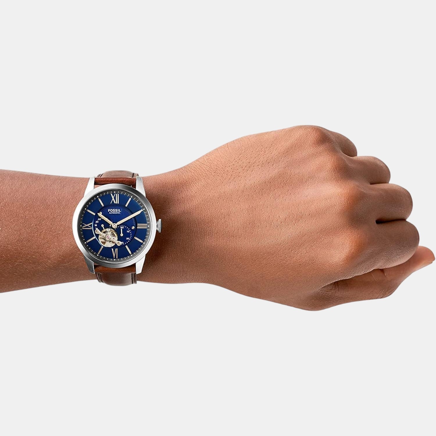 Fossil 44 mm Brown Automatic watch