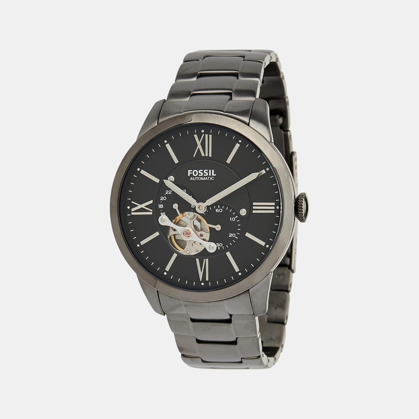 Male Black Analog Stainless Steel Automatic Watch ME3172