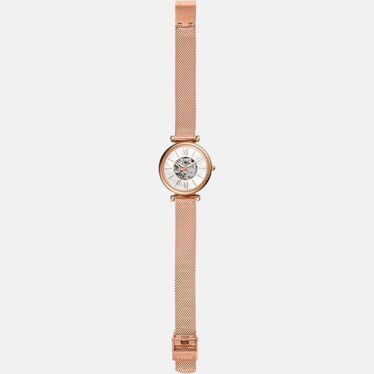 Carlie Women Automatic Mother Of Pearl Dial Analog Mesh Watch ME3188