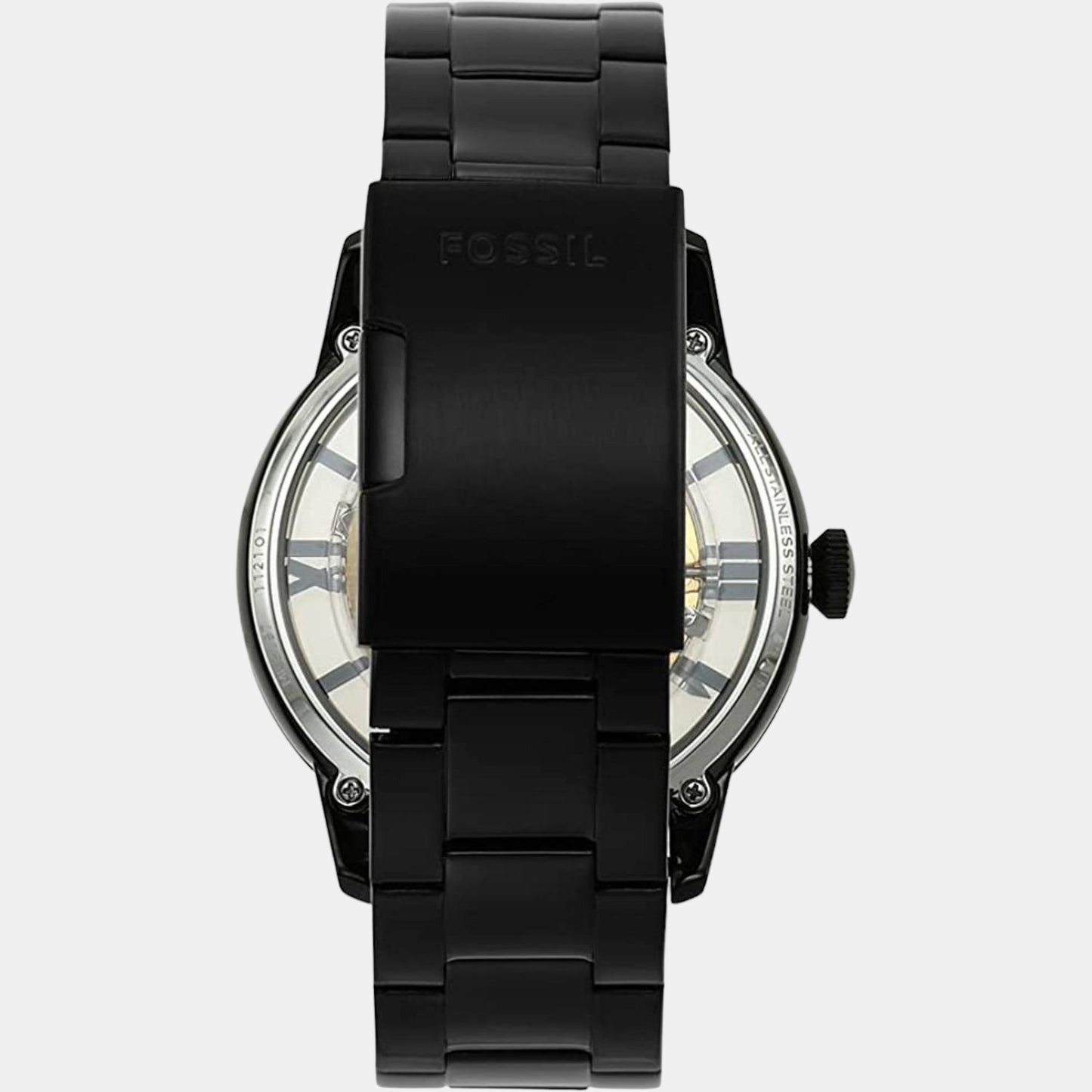 Male Black Analog Stainless Steel Automatic Watch ME3197