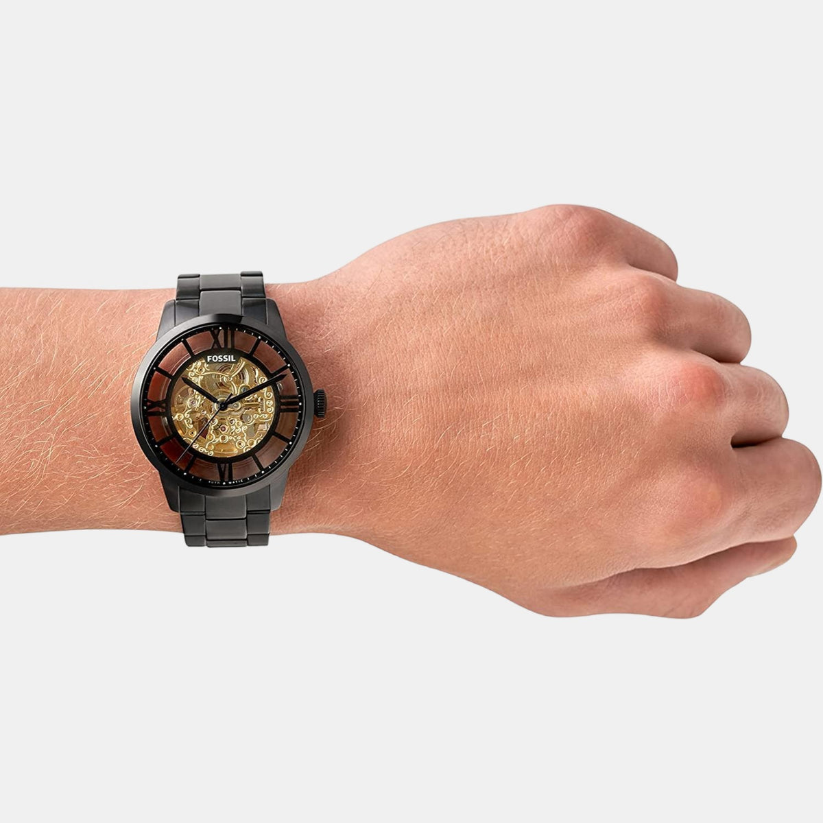 Fossil 44 mm Black Automatic watch