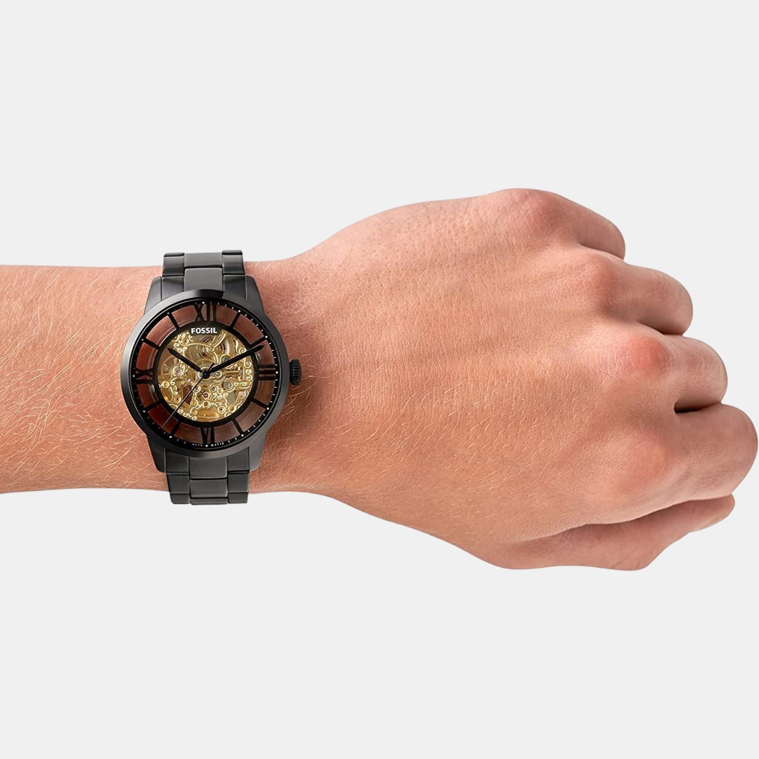 Fossil 44 mm Black Automatic watch