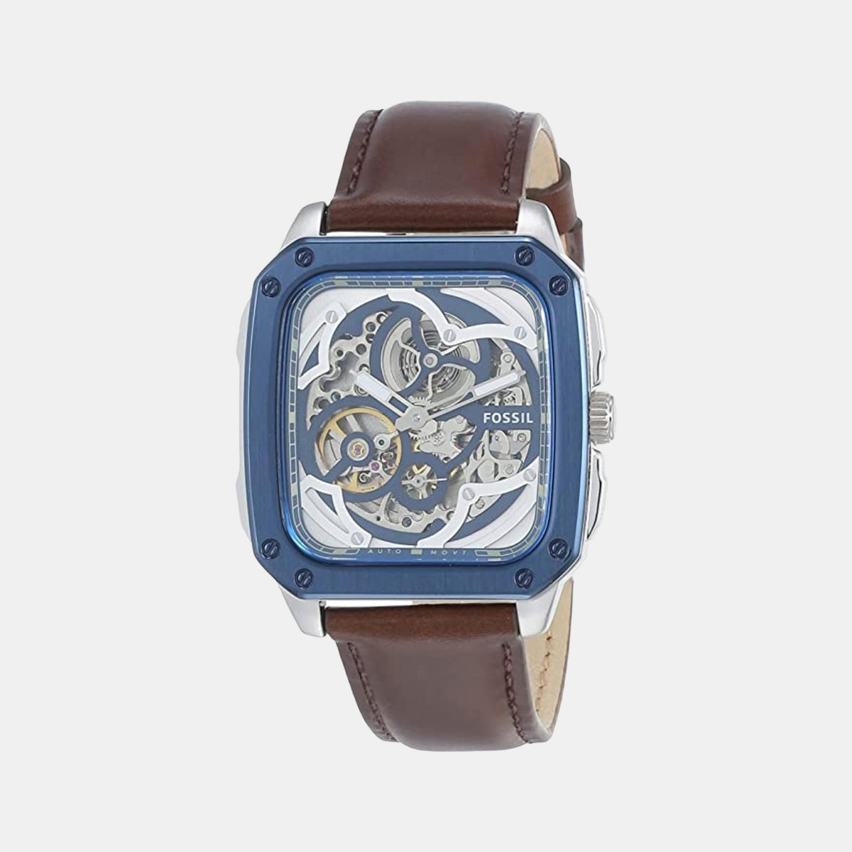 Fossil Rectangular Blue Analog watch