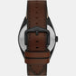 Male Black Analog Leather Automatic Watch ME3207