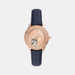 Female Rose Gold Analog Leather Automatic Watch ME3212