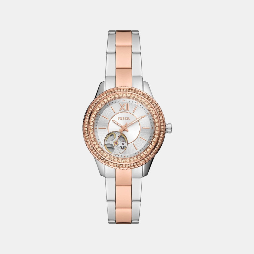 Fossil Round Silver Analog watch