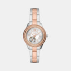 Fossil Round Silver Analog watch