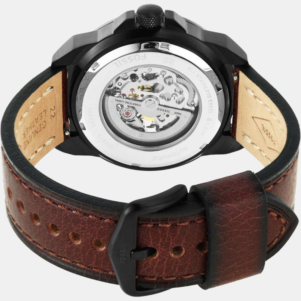 Fossil Men Round Black watch
