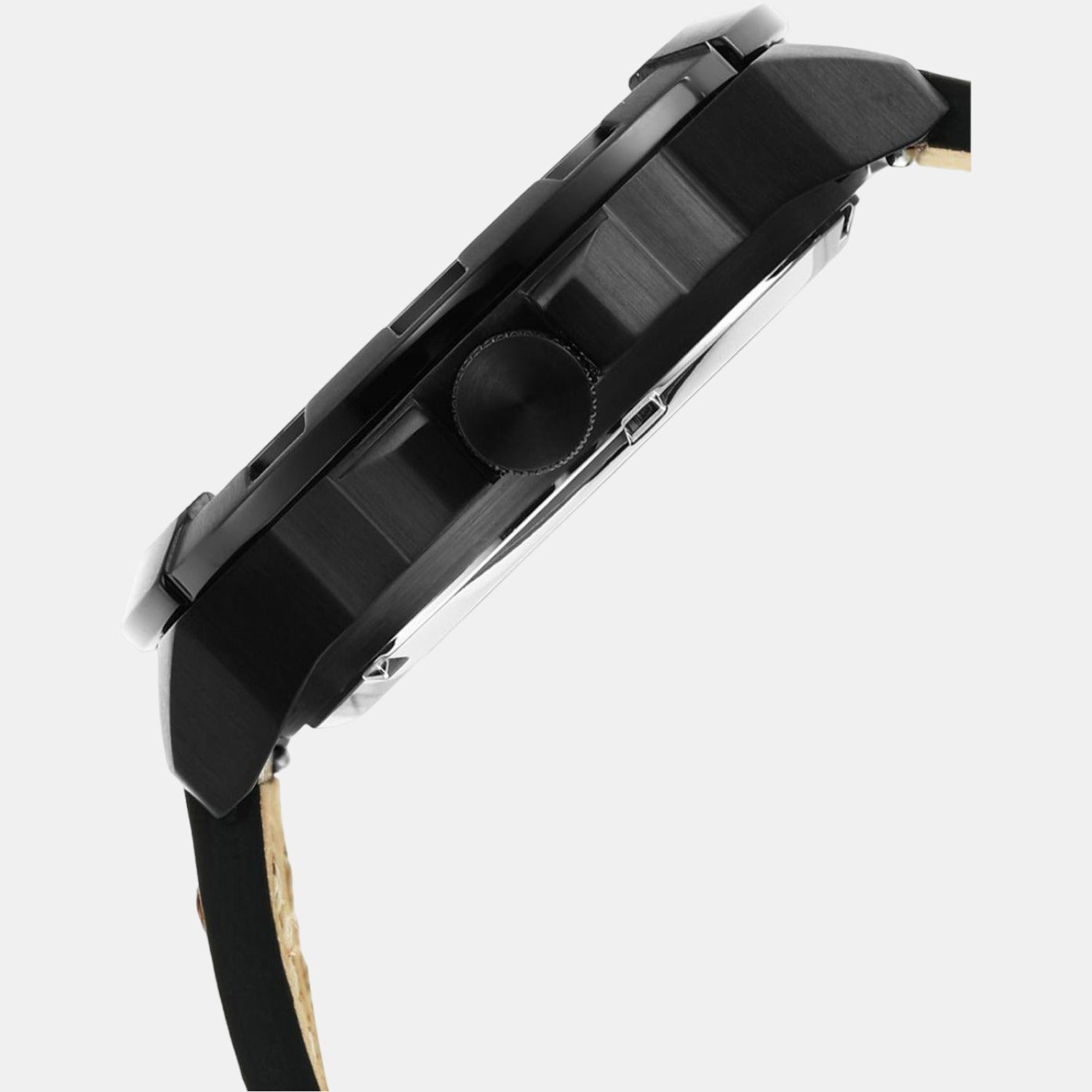 Fossil Leather Black watch