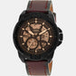 Men's Black Analog Leather Automatic Watch ME3219