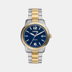 Fossil Round Blue Analog watch