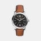 Male Black Analog Leather Watch ME3233