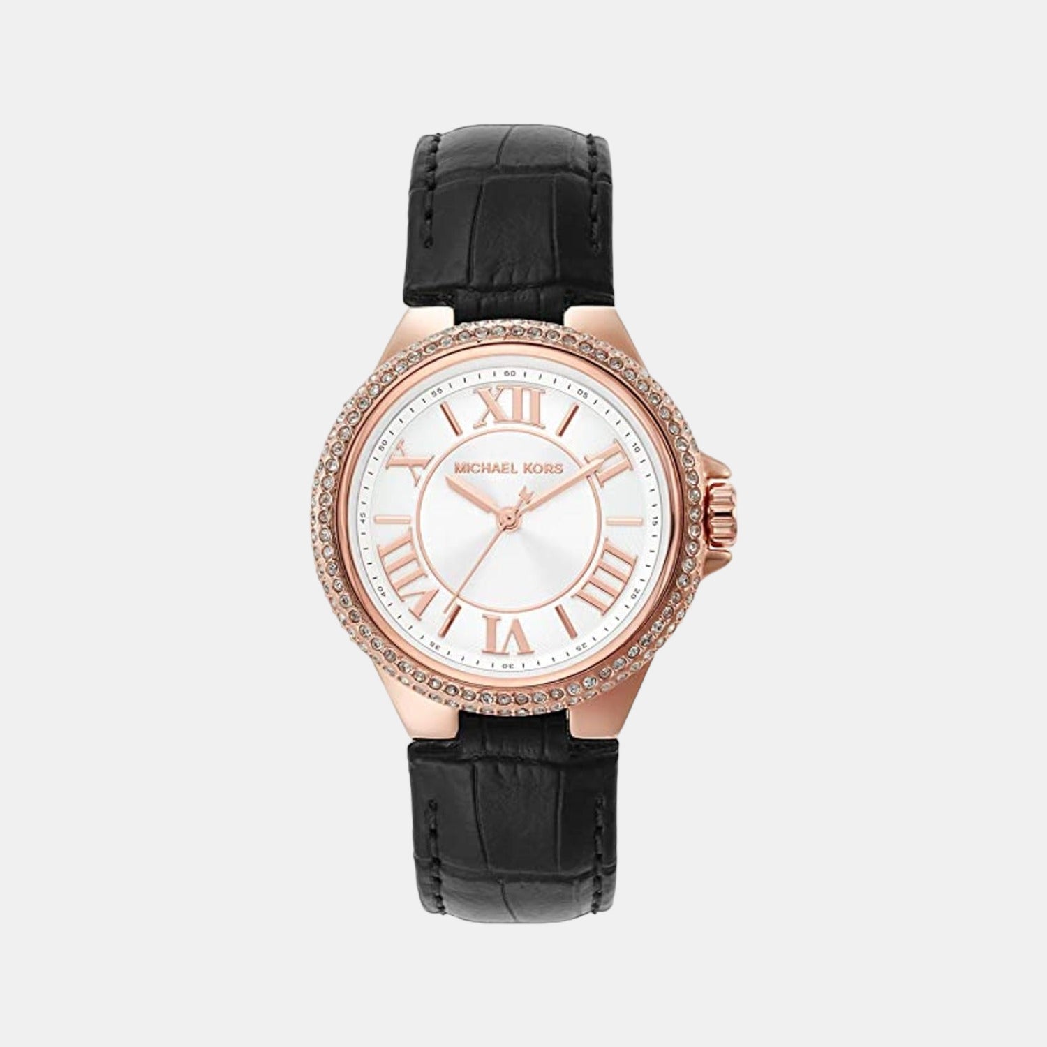 Michael Kors Female White Analog Leather Watch | Michael Kors