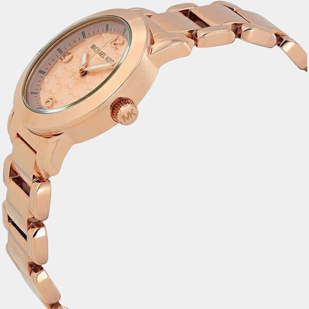 Michael Kors Women Round Rose Gold watch