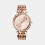 Michael Kors Round Rose Gold Analog watch