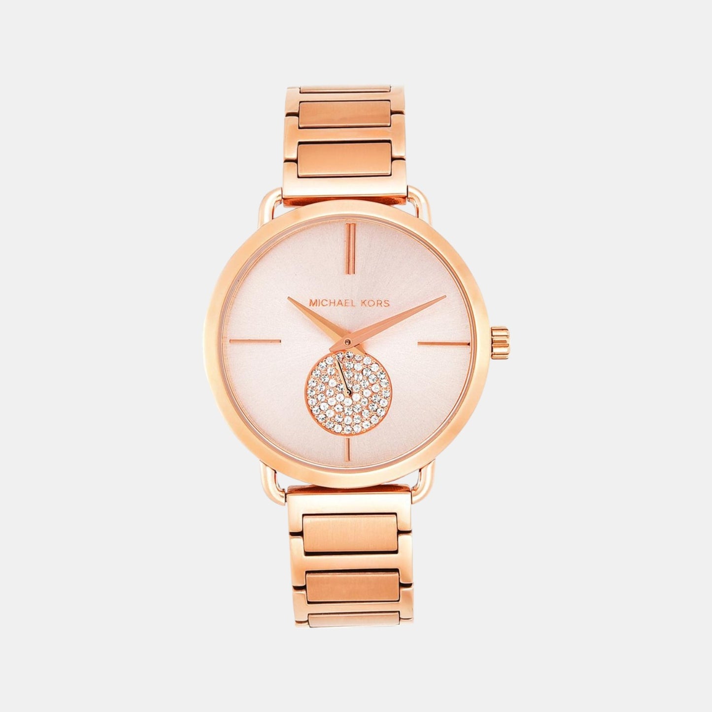 Female Rose Gold Analog Stainless Steel Watch MK3640I