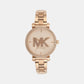 Female Rose Gold Analog Stainless Steel Watch MK4335