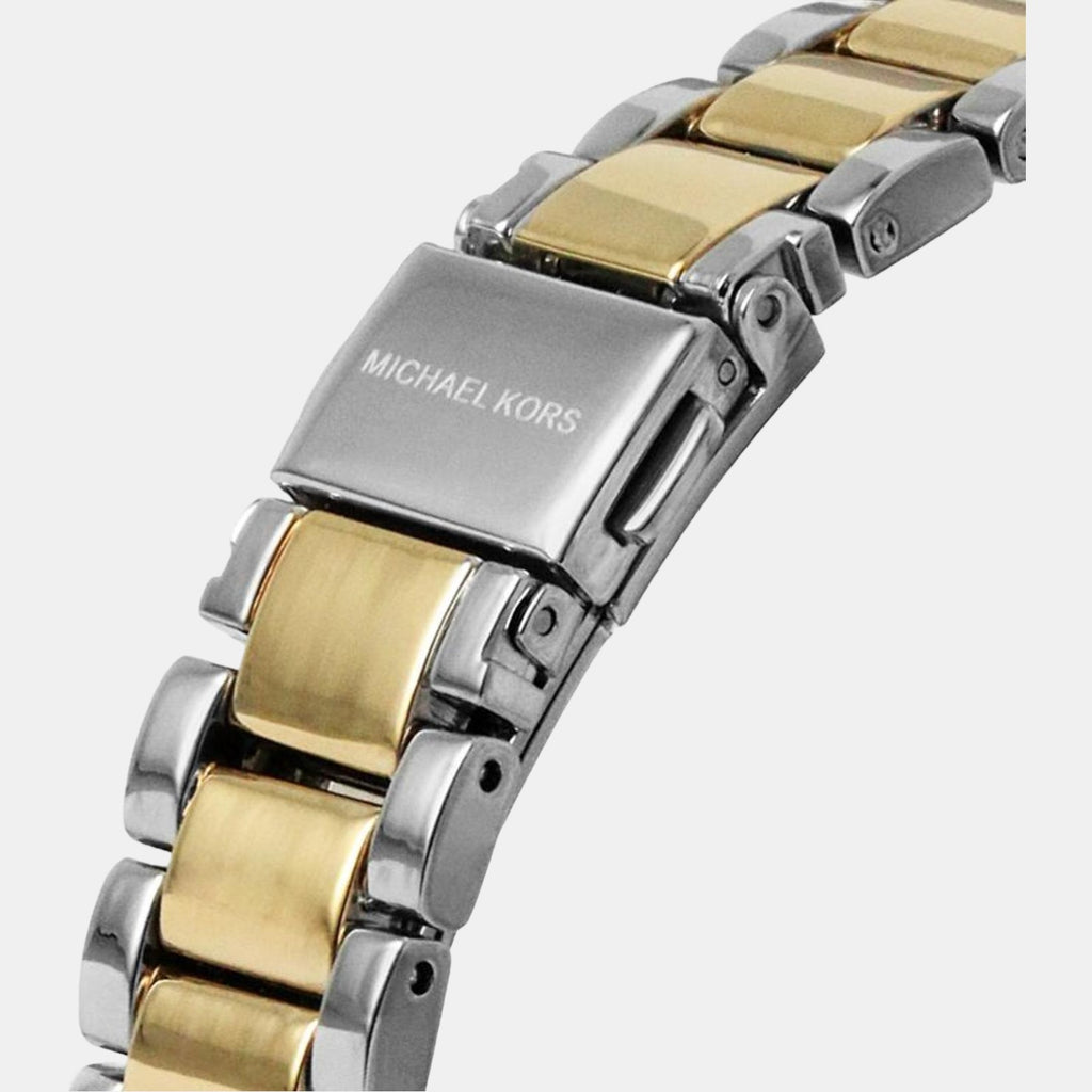 Mk4595 Michael Kors Pyper Women Quartz White Dial Analog Stainless Steel Watch ...