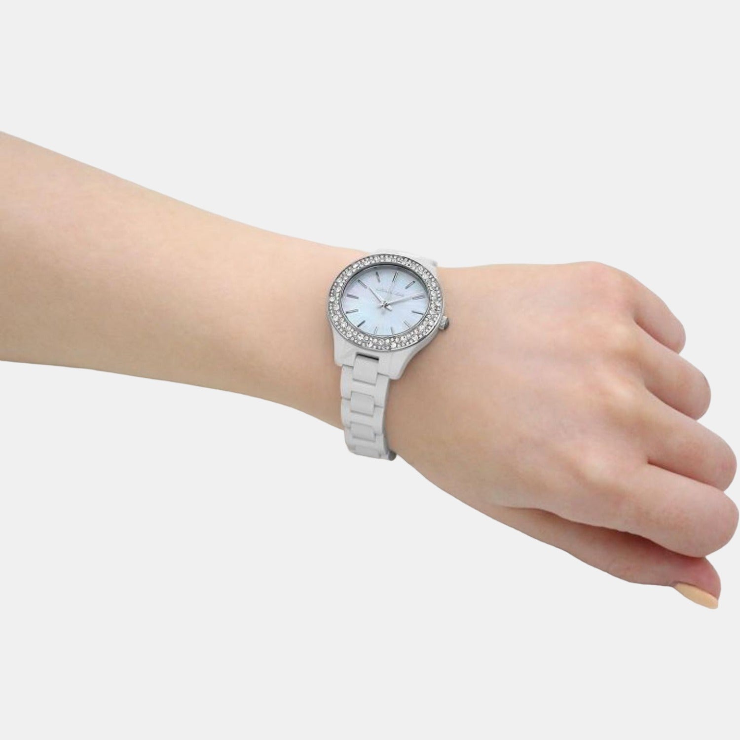 Ladies white ceramic on sale michael kors watch