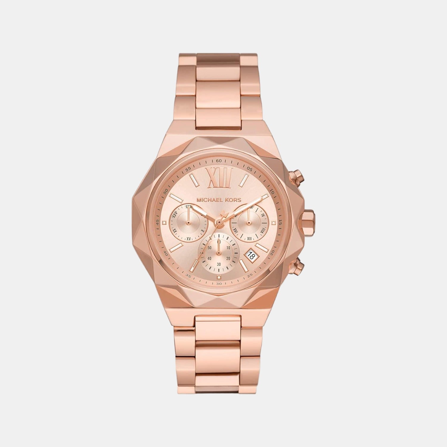 Michael Kors Round Rose Gold Chronograph watch