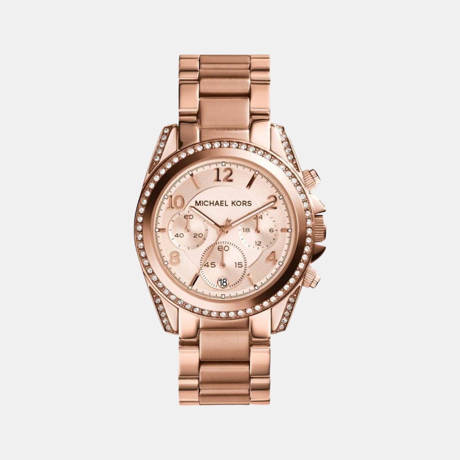 Michael Kors Round Rose Gold Chronograph watch