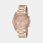 Michael Kors Round Rose Gold Chronograph watch