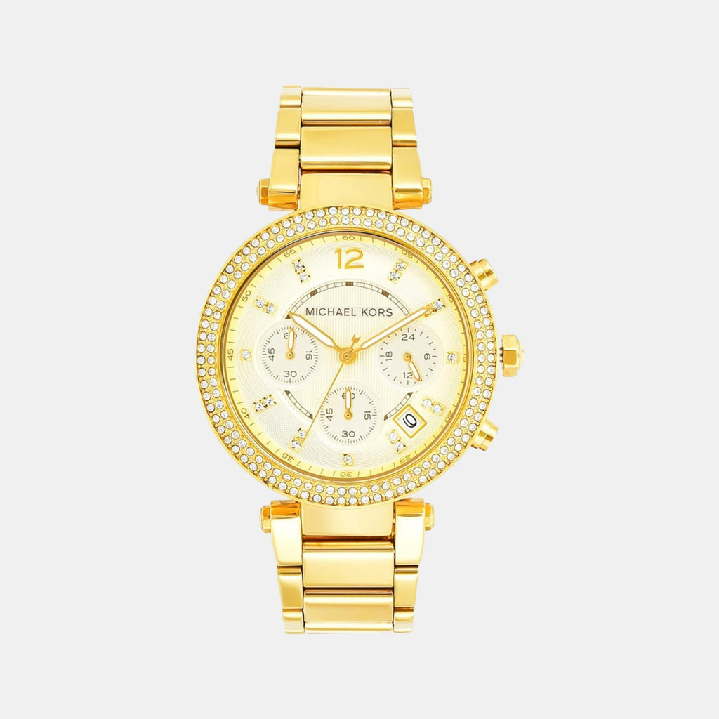 Michael Kors Round Gold Chronograph watch