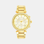 Michael Kors Round Gold Chronograph watch