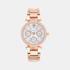 Michael Kors Round White Chronograph watch
