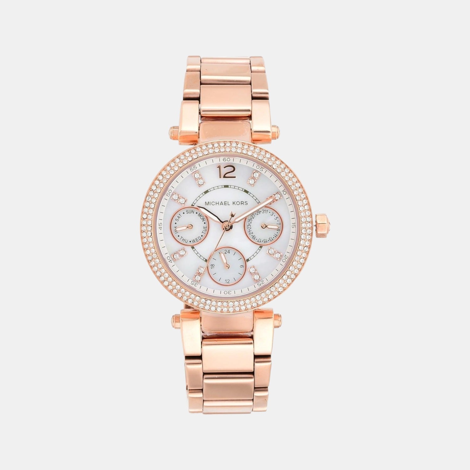 Michael Kors Round White Chronograph watch