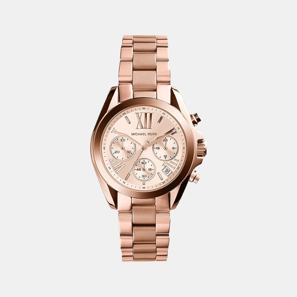 Michael Kors Round Rose Gold Chronograph watch