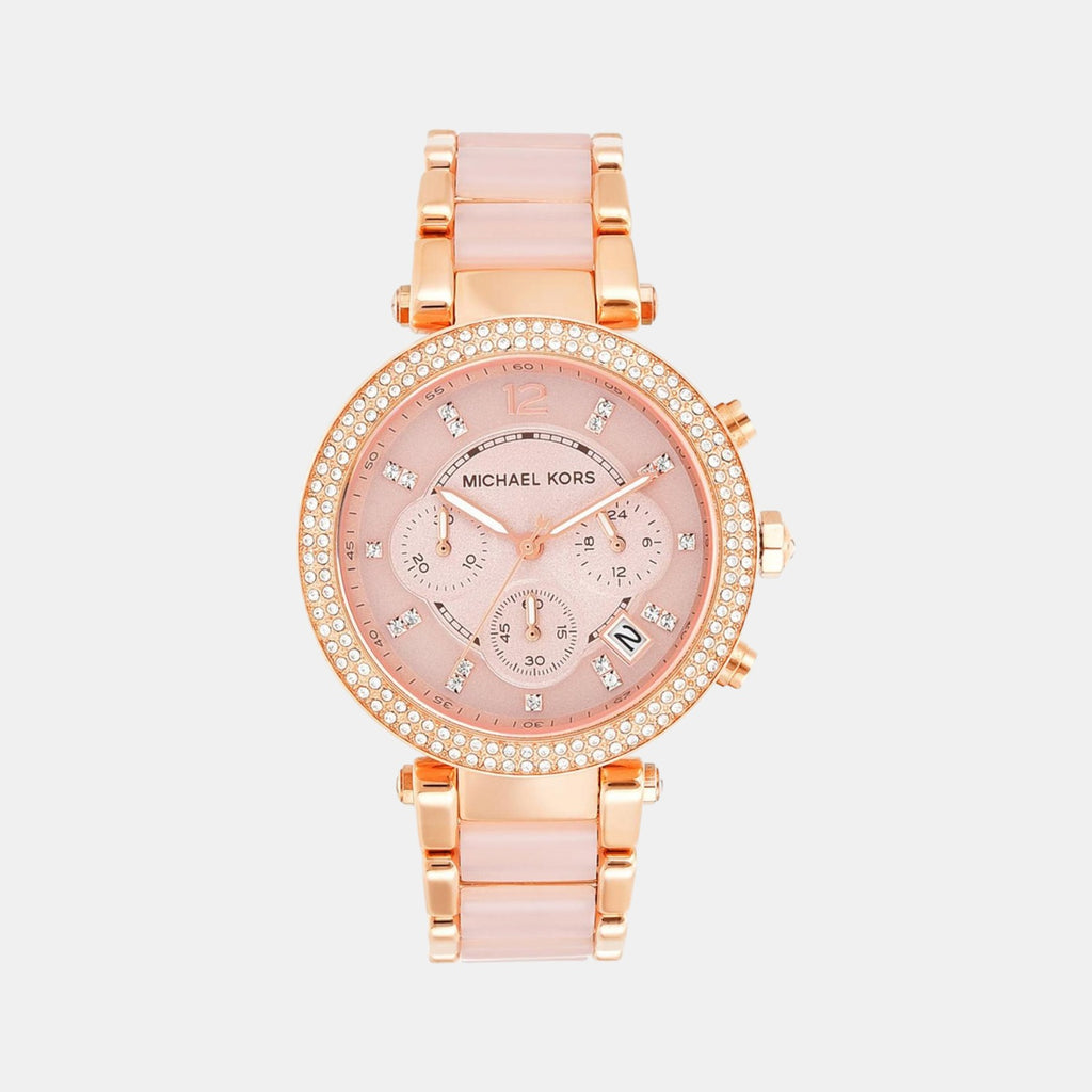 Michael Kors Round Rose Gold Chronograph watch