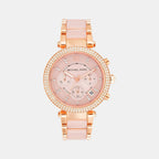 Michael Kors Round Rose Gold Chronograph watch