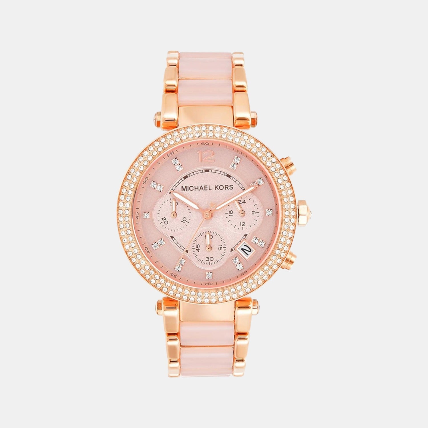 Michael Kors Round Rose Gold Chronograph watch